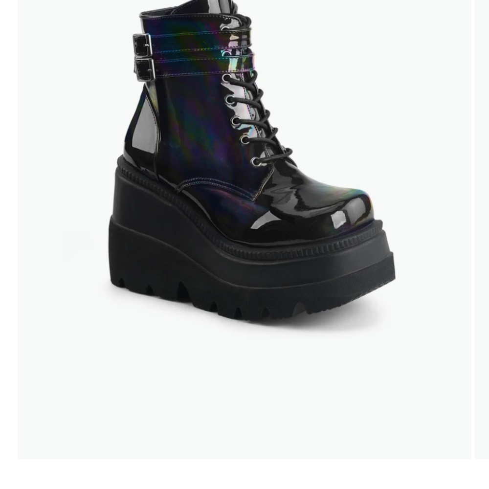 Demonia Black Hologram Boots - image 1